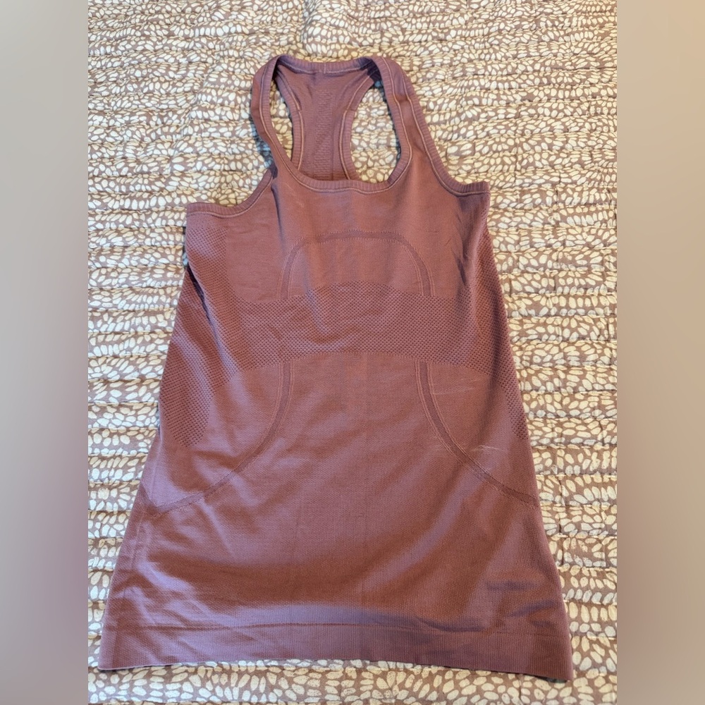 Lululemon Athletica Pink Sleeveless Fitted Tank Top